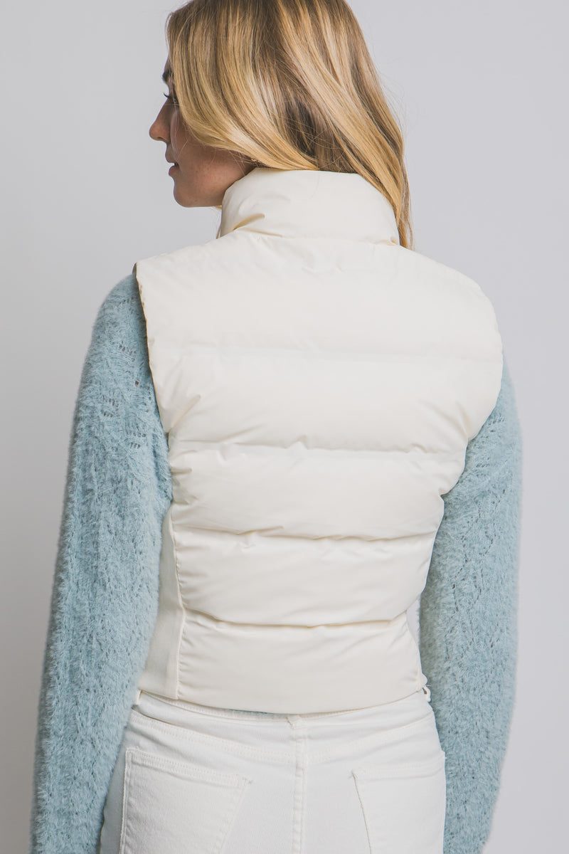 Slim-Fit Zip Down Puffer Vest