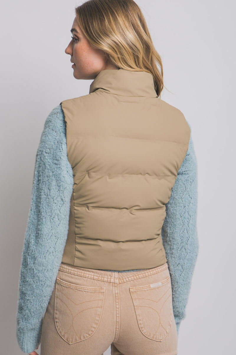 Slim-Fit Zip Down Puffer Vest