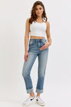 High Rise Straight w/Cuff