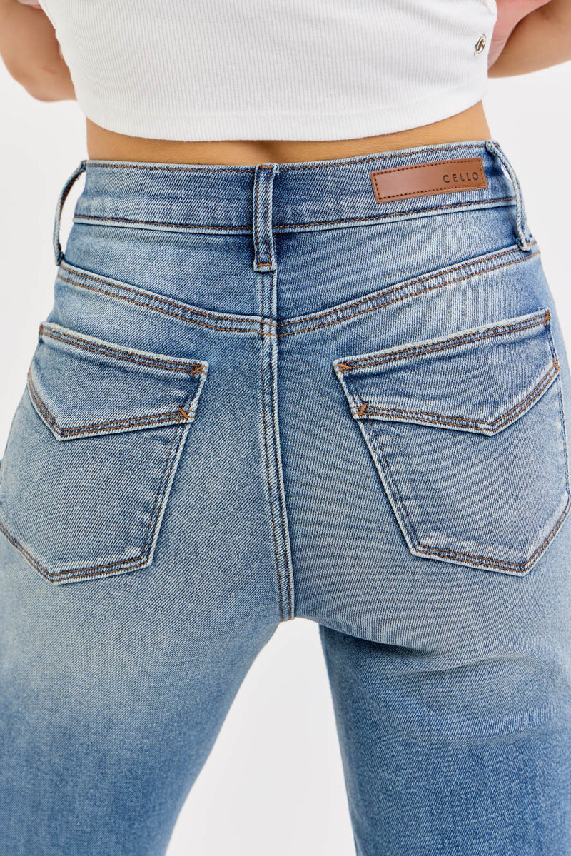High Rise Straight w/Cuff
