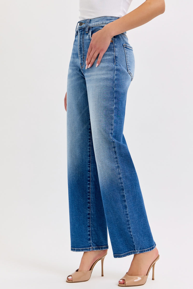 Super High Rise Washed Dad Jean