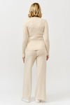 Ribbed Mock Neck Long Sleeve Sweater