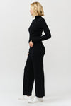 Ribbed Mock Neck Long Sleeve Sweater
