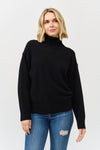High Neck Rib Trim L/S Sweater