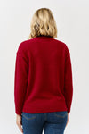 High Neck Rib Trim L/S Sweater