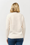 High Neck Rib Trim L/S Sweater