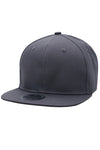 Solid Color Flat Bill Twill Cotton Snapback