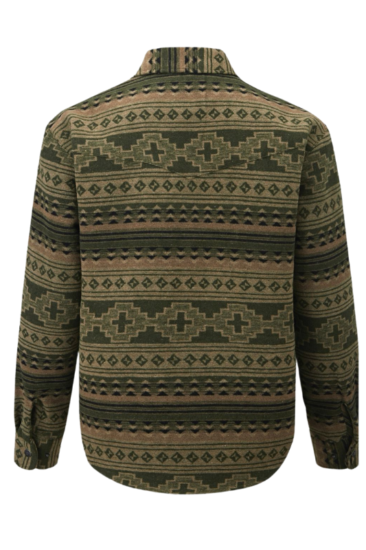 Aztec Jacquard Dbl Pocket Shacket