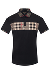 Plaid B Emblem Polo