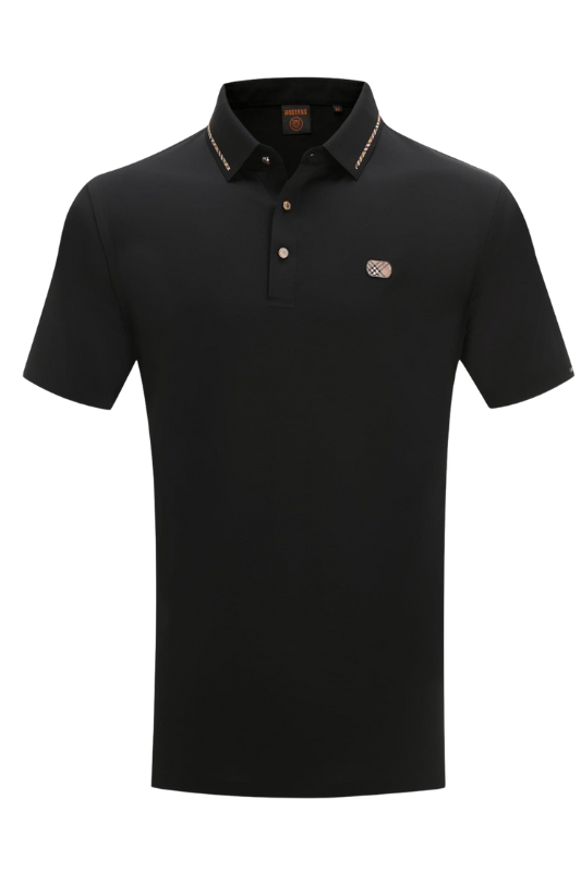 Plaid Cylinder Detail w/Plaid Trim Polo