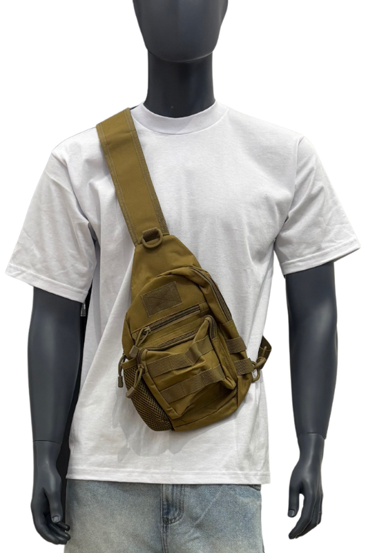 Khaki Military Sling Bag