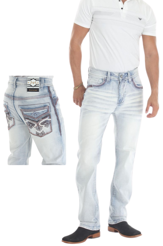 Arrowhead Embroidered Bootcut Denim
