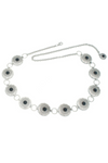 Small Scallop Circle with Stone Chain Belt