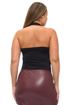 Cowl Neck Halter Top