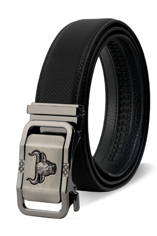 Bull Emblem Plaque Belt