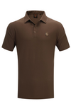 Textured Plaid B Shield Polo