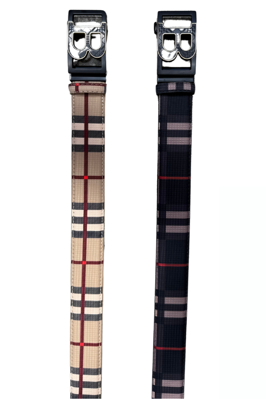 "B" Plaid Buckle Belt