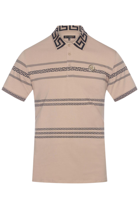 All Over Geo Lines & Trim Polo
