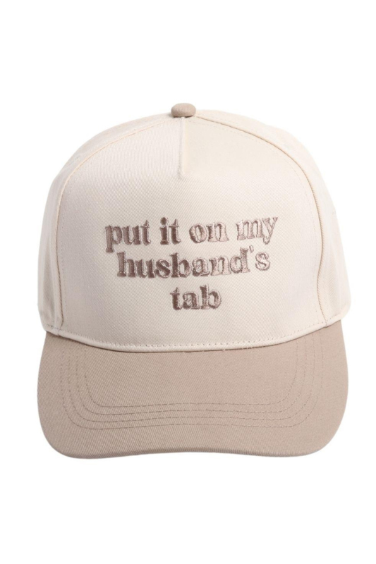 Put It on My Husband's Tab Baseball Hat
