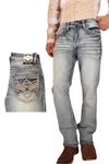 Tribal Stitch Pocket Denim