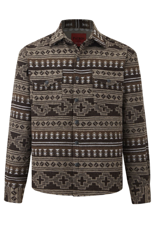 Aztec Jacquard Dbl Pocket Shacket