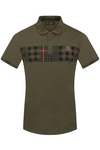 Plaid B Emblem Polo