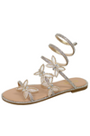 TAKA-16 Crystal Wrap  Butterfly Flat Sandal