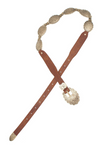 Leather & Chain Mixed Western Belt
