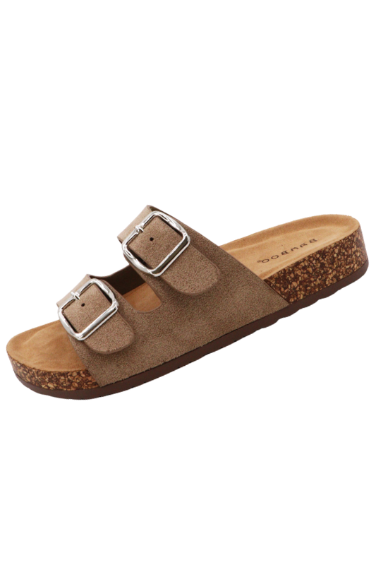 CHAMPION-81 2 Strap Buckle Cork Sandal