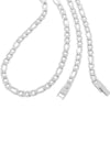 6MM, 24" Stainless Steel Figaro Chain Silver