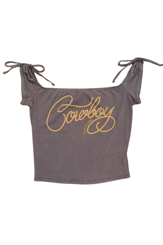 Cowboy Take Me Away Off Shoulder Tee