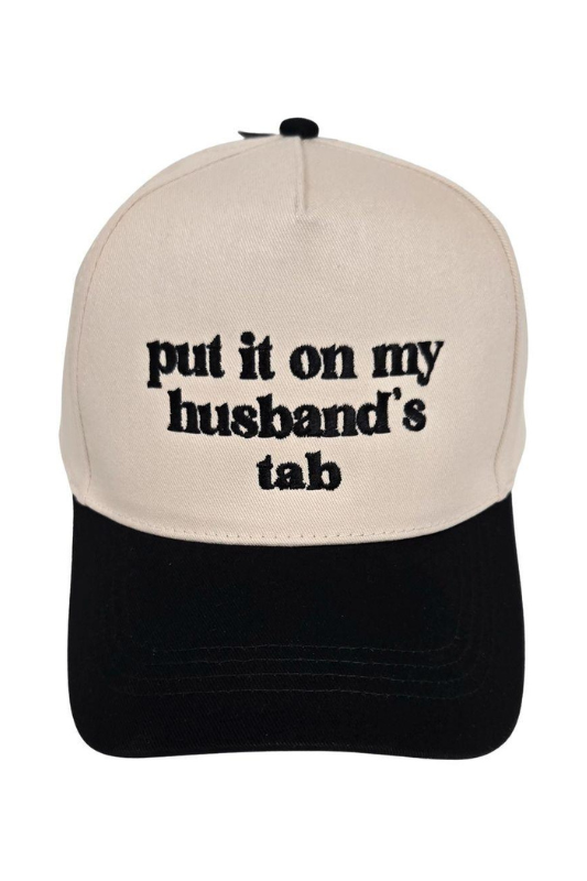 Put It on My Husband's Tab Baseball Hat