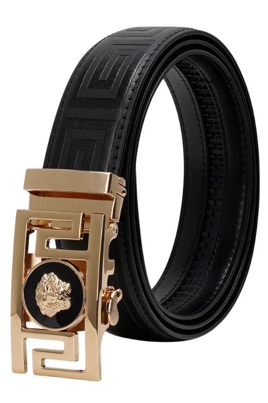 Geo Lion Buckle Belt Gold