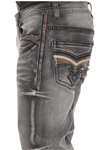 Pointed Arrow Stitch Pocket Denim