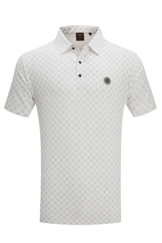 All Over H Logo Medallion Polo