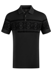 Flocked Lion Head Geo Trim Chest Polo