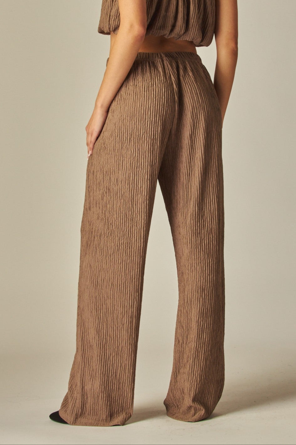 Crinkle Textured Pant