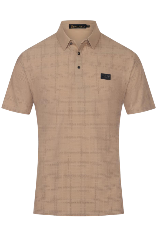 Plaid BOSS Golf Polo