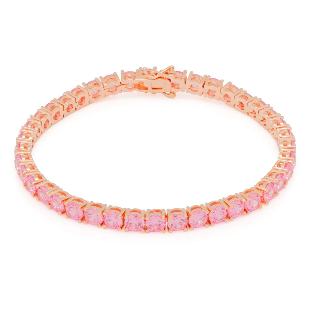 5MM Pink Tennis Bracelet