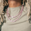 5mm Pink Tennis Chain Necklace