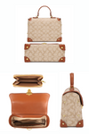 Oval "O" Logo Bag/Wallet Set