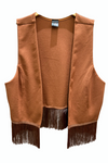 Open Front Fringe Vest