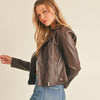 PU Moto Biker Jacket