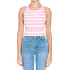 2 for $16: Stripe Ribbed Crop Tank Top