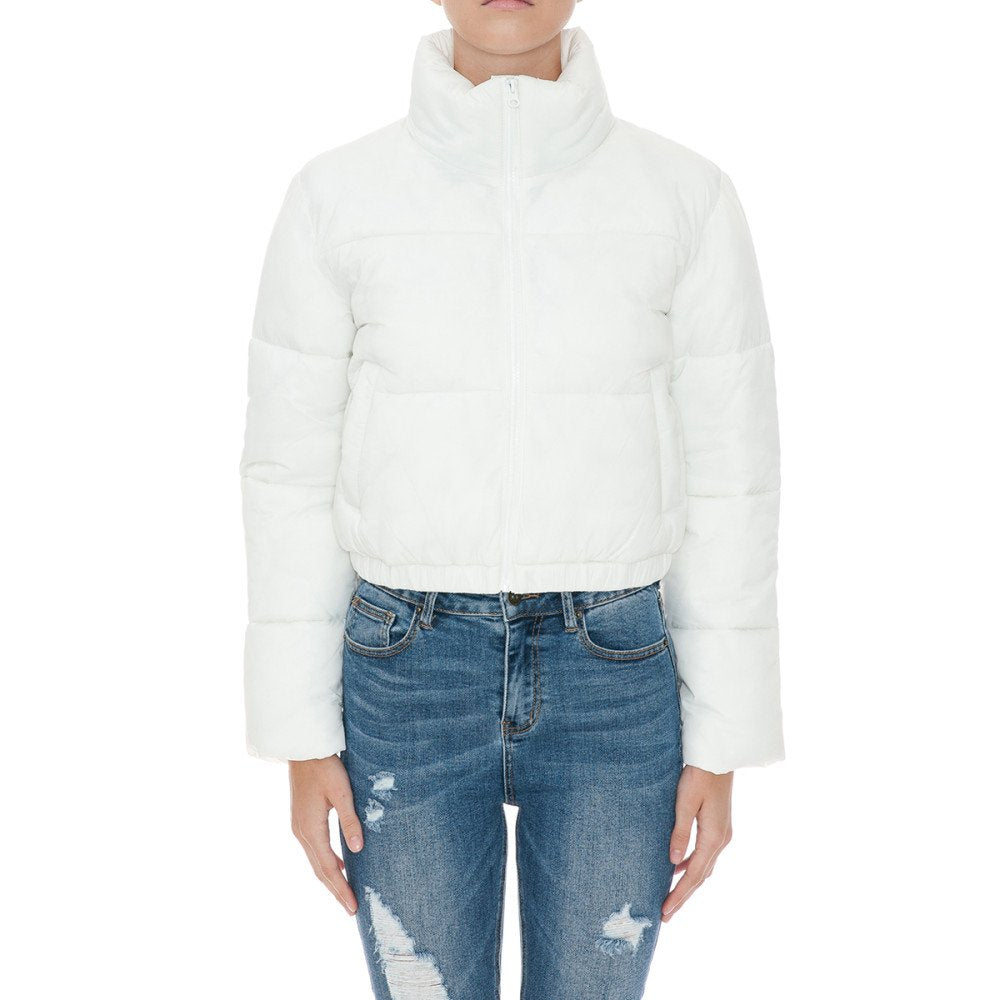 High Neck Zip-Up Puffer Jacket