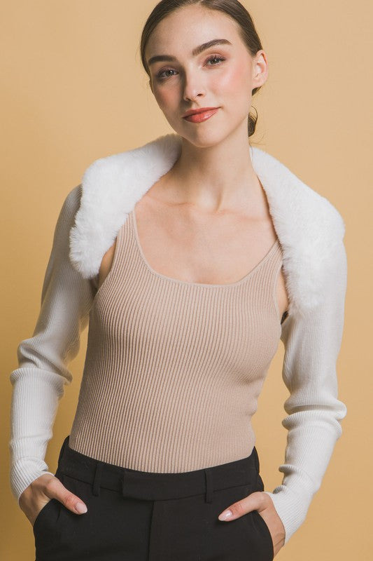 Faux Fur Shrug Bolero