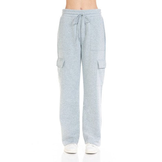 Fleece Cargo Straight Sweatpants