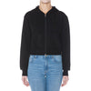 Fleece Zip-Up Crop Hoodie