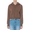 Fleece Zip-Up Crop Hoodie
