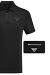 Triangle w/Zip Pavini Logo Polo